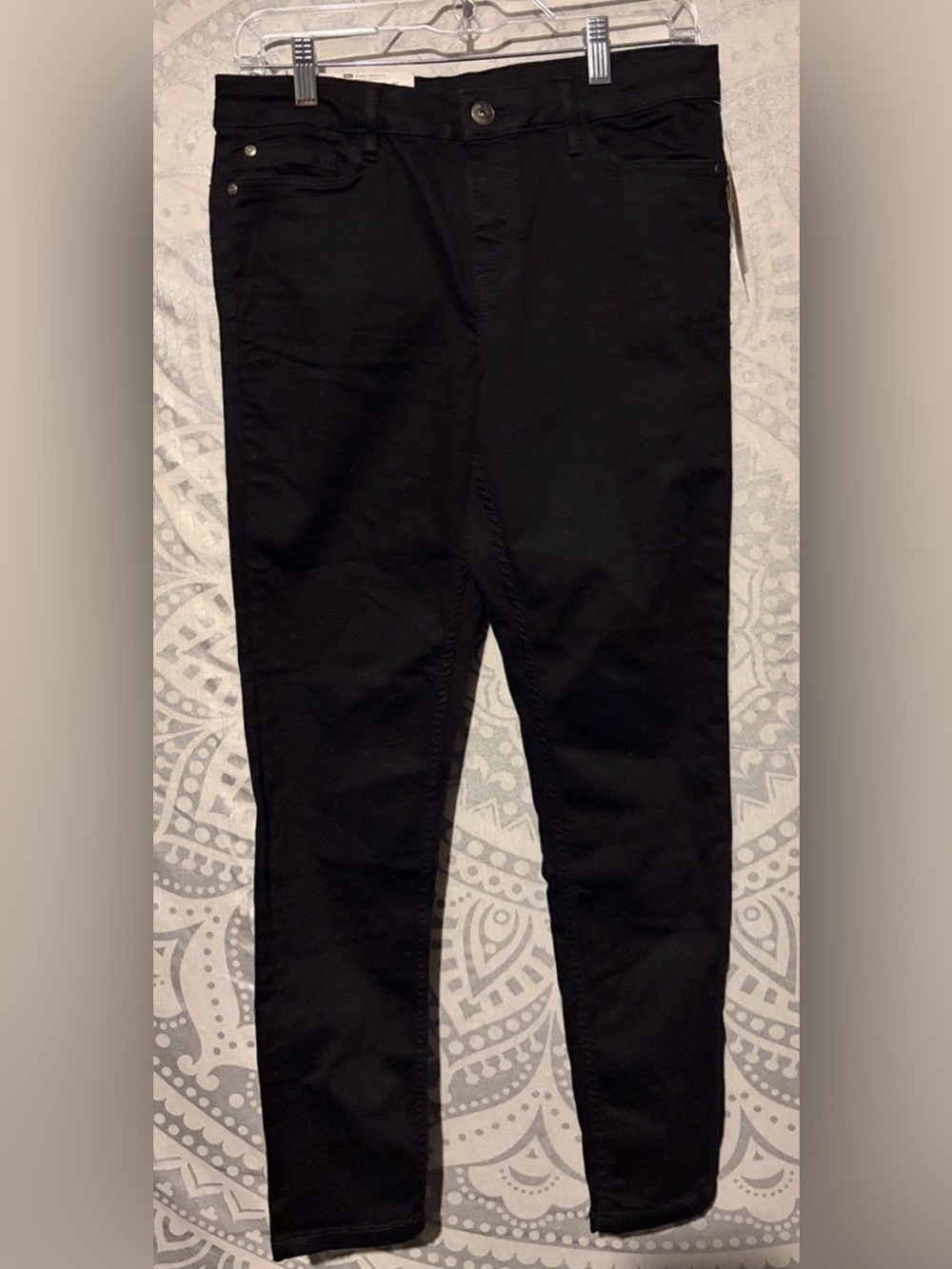 NWT Esmara Premium Super Skinny Jeans Black Regular Rise Ankle Length | Size 30